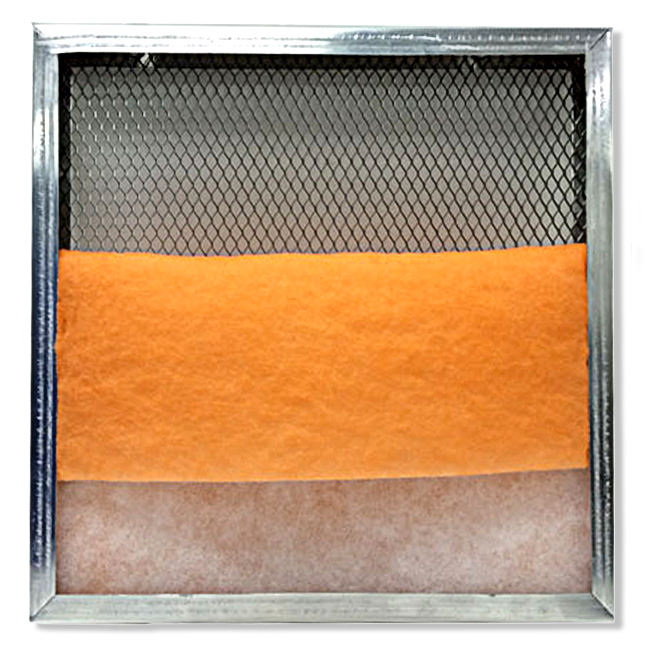 12 x 12 x 1 MERV8 HVAC Filter Pads Orange & Air Filter Frame 6 